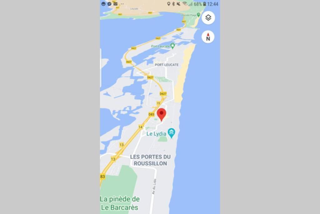 T2, Vue Sur Mer, Terrasse, Parking Prive Le Barcarès Exteriör bild